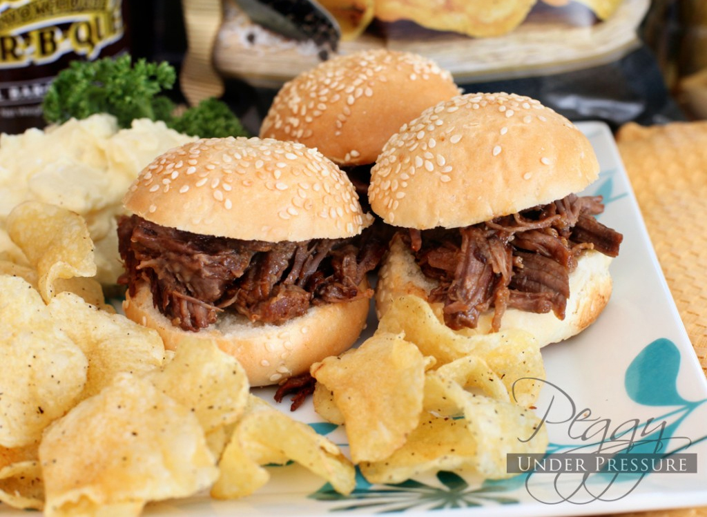 Memorial Day BBQ Beef Brisket Sliders {Electric Pressure Cooker Recipe}